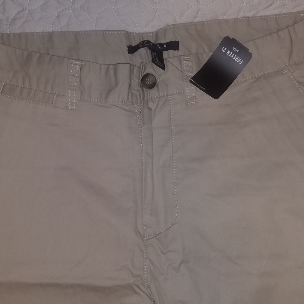 Slim Cotton Chinos Khaki